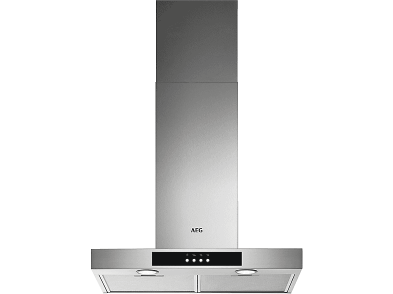 Campana decorativa - AEG DBB3651M, 3 velocidades, 600 m³/h, 600 mm, Inox