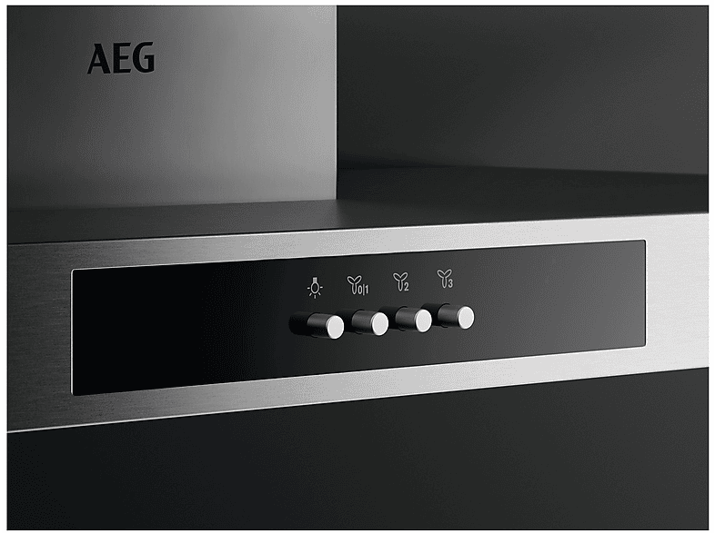 Campana decorativa - AEG DBB3651M, 3 velocidades, 600 m³/h, 600 mm, Inox