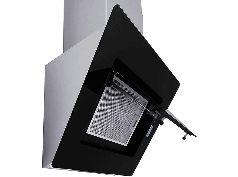 Campana decorativa - Respekta CH 99040-60S, 3 velocidades, 621,3 m³/h, 60 cm, Negro/Acero inoxidable