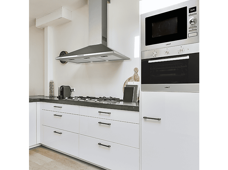 Microondas integrable - Cata 07510300 MC25D, 1000 W, 5 potencia, 25 l, Inox