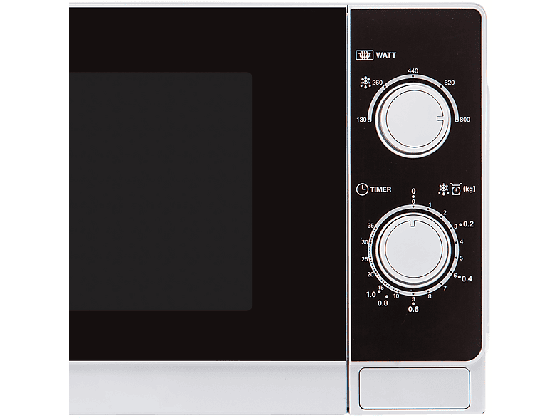 Microondas - Sharp R 200 WW, 800 W, 5 potencia, 20 l, Blanco