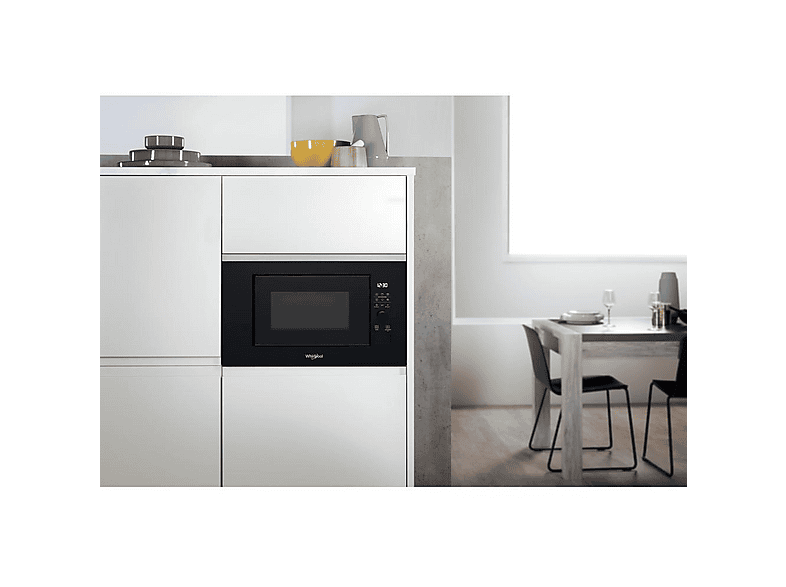 Microondas - Whirlpool WMF201G, 1 kW, 6 potencia, 20 l, Negro