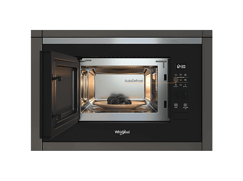 Microondas - Whirlpool WMF201G, 1 kW, 6 potencia, 20 l, Negro