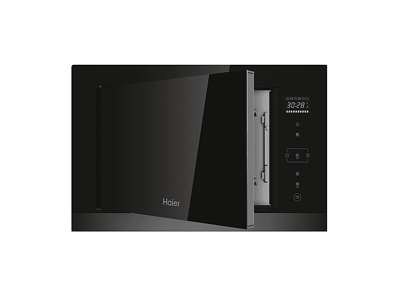 Microondas - Haier HOR38G5FT, 900 W, 5 potencia, 28 l, Negro