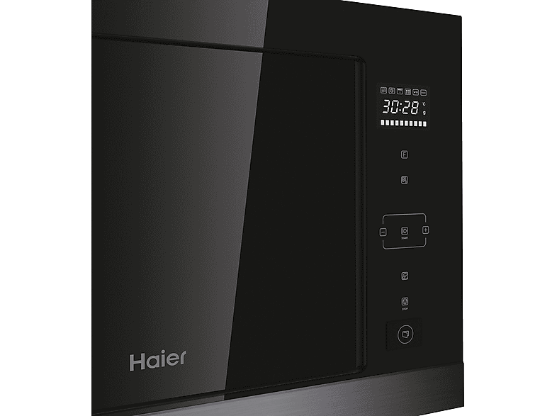 Microondas - Haier HOR38G5FT, 900 W, 5 potencia, 28 l, Negro