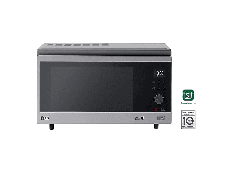 Microondas - LG MJ3965ACS, 1 kW, 5 potencia, 39 l, Acero Inox