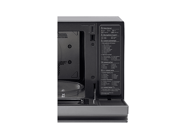 Microondas - LG MJ3965ACS, 1 kW, 5 potencia, 39 l, Acero Inox