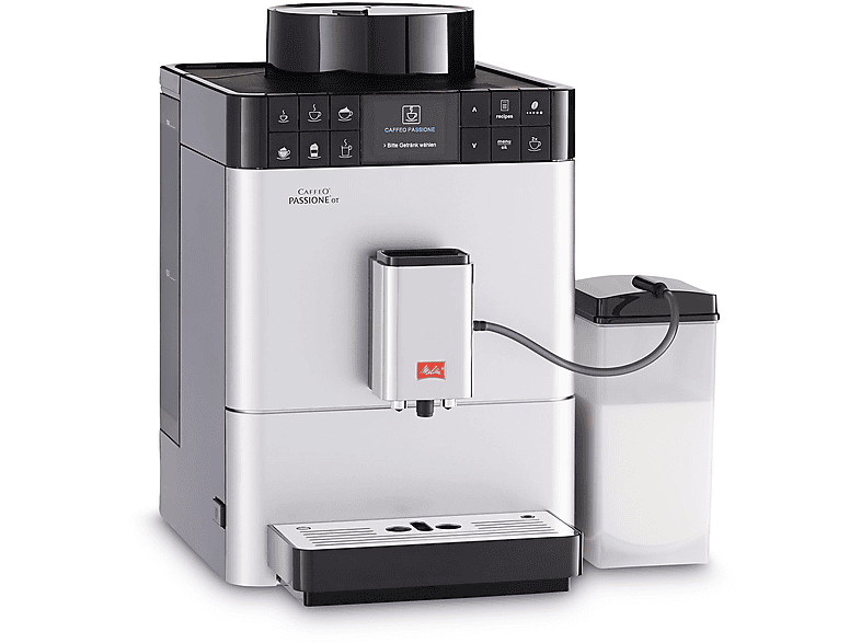 Cafetera express - Melitta F53/1-101, 15 bar, 1450 W, 1 l, 2 tazas, Plata