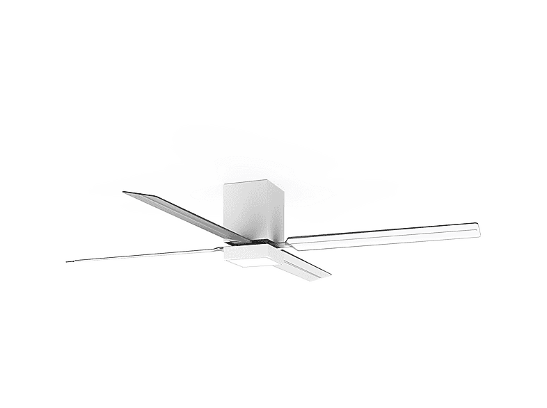 Ventilador de techo - Leds C4 30-8548-14-M1, 31 W, 5 velocidades, Blanco