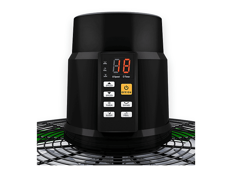 Ventilador de pie - Casafan 64501, 90 W, 6 velocidades, Negro