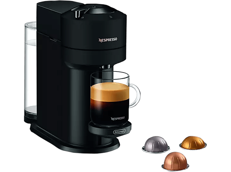 Cafetera de cápsulas - Delonghi ENV120.BM VERTUO NEXT NEGRO, 15 bar, 1500 W
