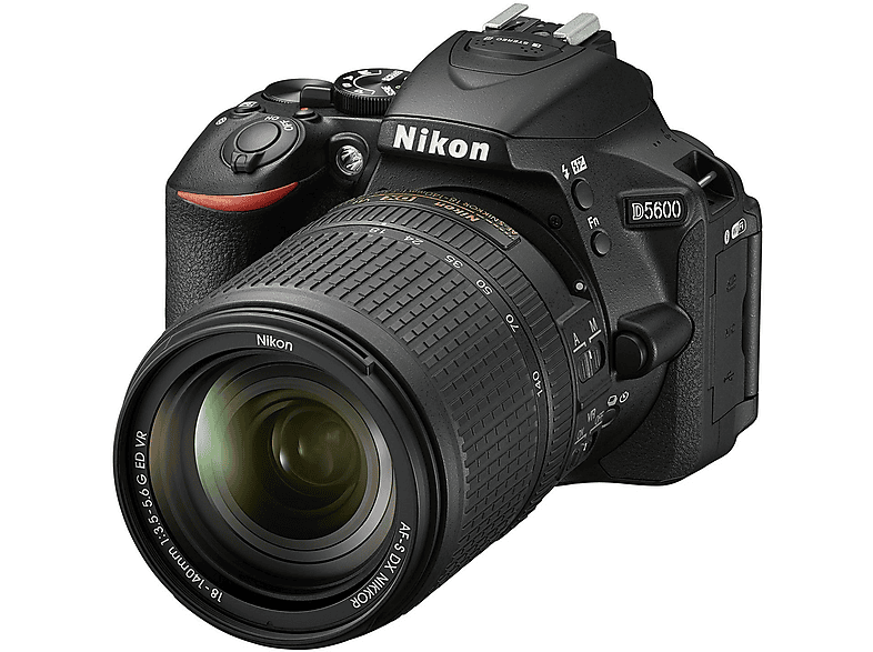 Cámara réflex APS-C - Nikon D5600/18140VR/FHD, 24,78 megapixel, CMOS, Full HD 1080p, Negro