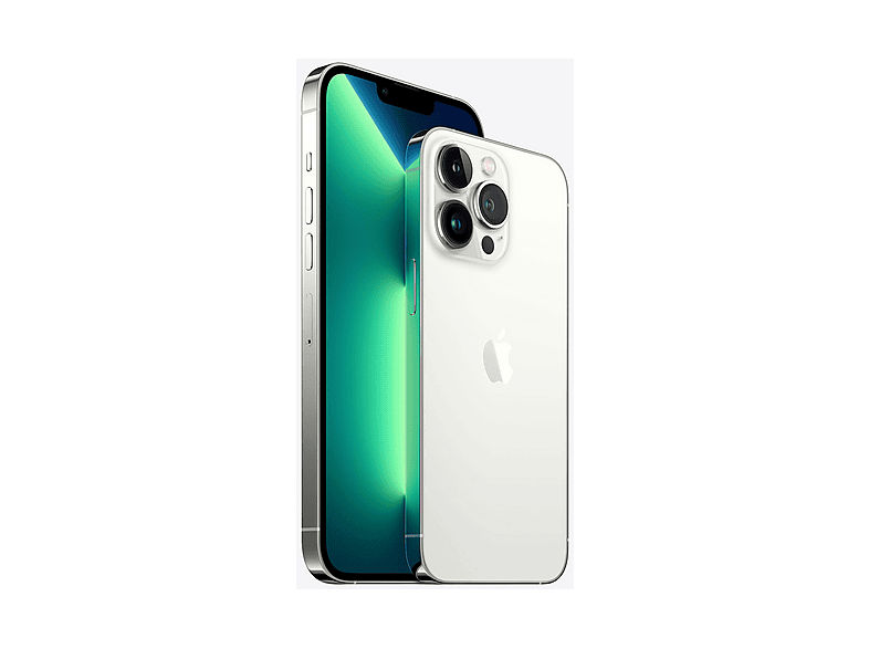 Smartphone - Apple iPhone 13 Pro Max, Plata, Móvil iOS, 256 GB, 6 GB RAM, 6,7 " OLED, Ceramic Shield, 120 Hz, Anti-huellas, Chip A15 Bionic, 4373 mAh