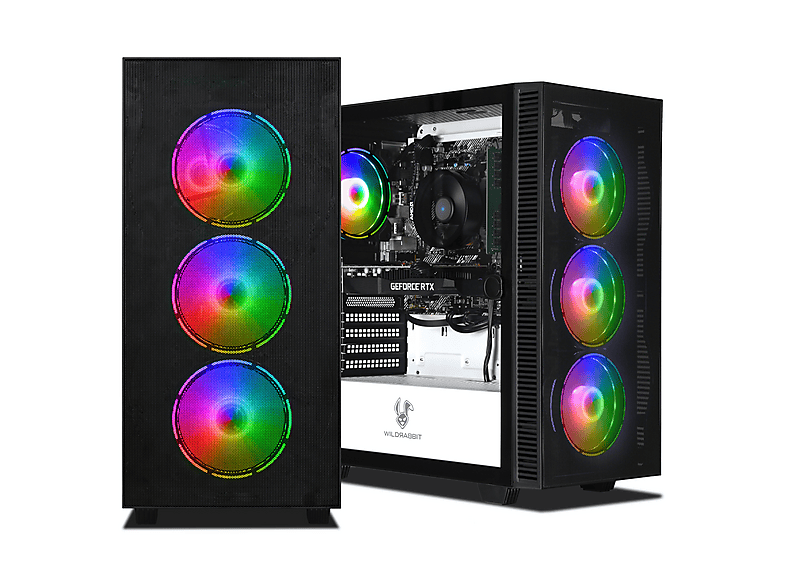 PC Gaming - Ankermann-PC Business V3, AMD Ryzen 5 5500, 16 GB RAM, 1 TB SSD, GeForce RTX™ 3050, Windows 11 Pro, negro