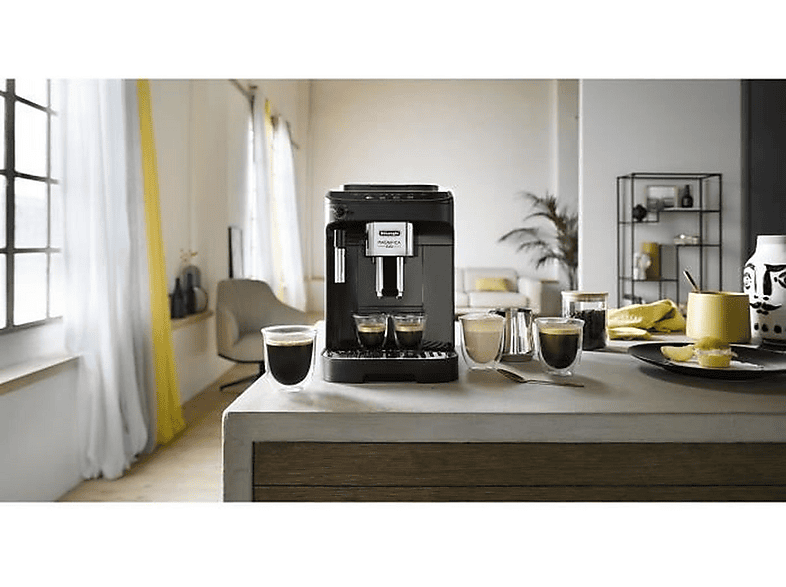 Cafetera express - Delonghi ECAM290_22_B, 15,0 bar, 1450 W, 0 ml, 2 tazas, Negro