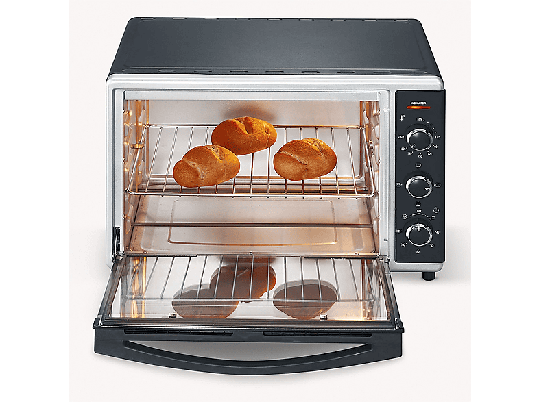Horno de sobremesa - Severin TO 2058, 1800 W, 42 l, negro
