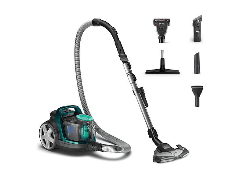 Aspirador sin bolsa - Philips FC9555/09, 900 W, Potencia de succión 0 AirWatt, Depósito 1,5 l, Verde