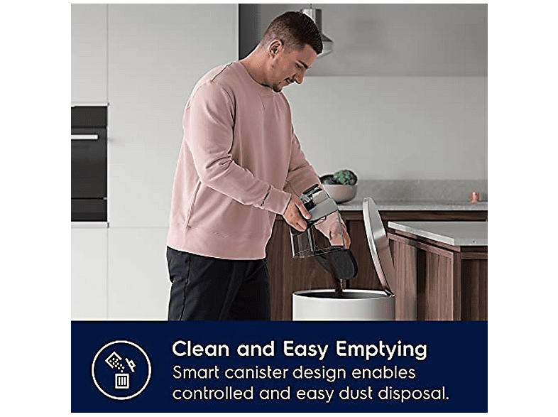 Aspirador sin bolsa - Electrolux 900 258 548, 700 W, Potencia de succión 700 W, Depósito 1,6 l, Gris
