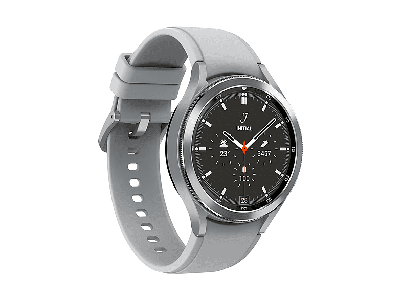 Smartwatch - Samsung SM-R895FZSADBT, 45,5 mm, Acero inoxidable, Plata