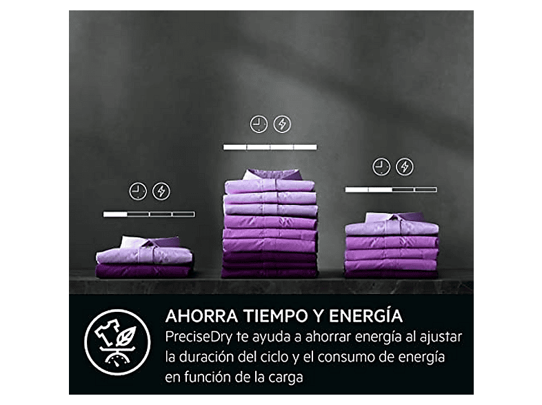 Secadora - AEG TR818A4OB, Bomba de calor, 8 kg, Blanco