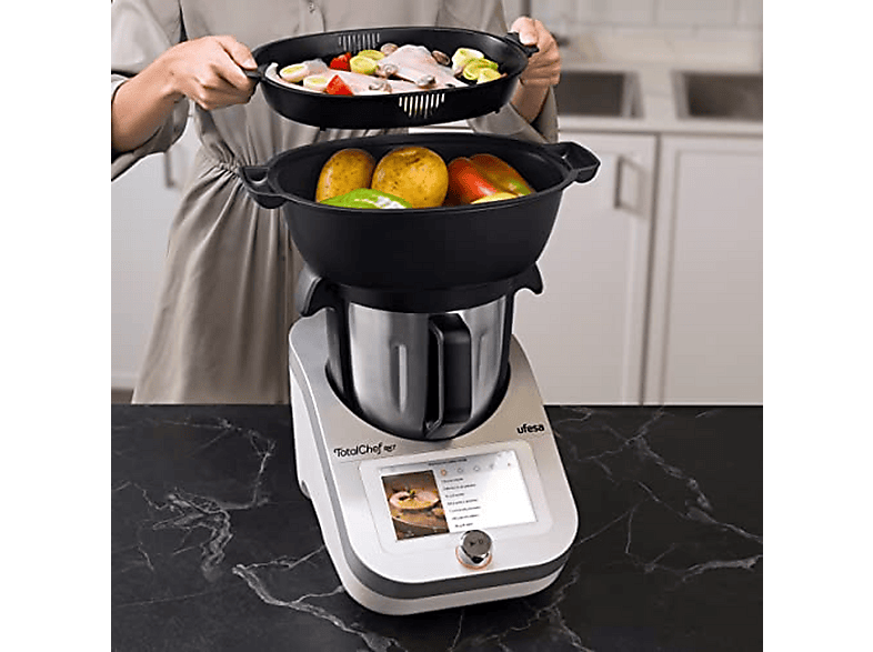 Robot de cocina - Ufesa RK7, 2000 W, Negro