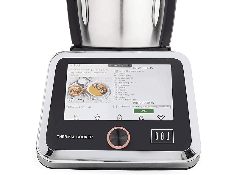 Robot de cocina - Boj MC-2000, 1500 W, Inox