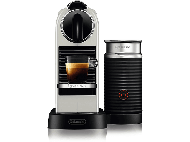 Cafetera de cápsulas - Delonghi 0132192151, 19 bar, 240 ml, 1710 W, Blanco