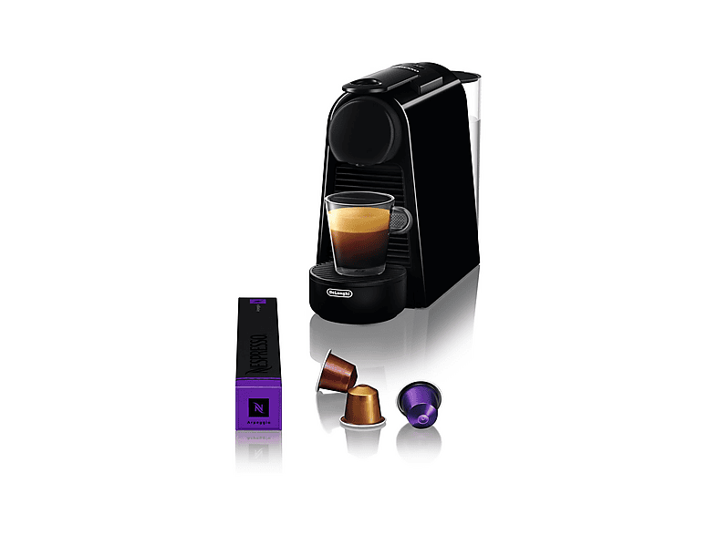 Cafetera de cápsulas - Delonghi 0132191766, 19 bar, 240 ml, 1150 W, Negro