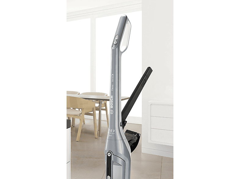 Aspirador escoba - Bosch BCH3P210, 21,6 V, Depósito 0,4 l, Autonomía 50 min, Negro