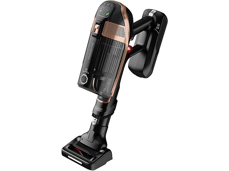 Aspirador escoba - Rowenta RH99F1, 550 W, Potencia de succión 230 AirWatt, Depósito 0,9 l, Autonomía 80 min, Negro