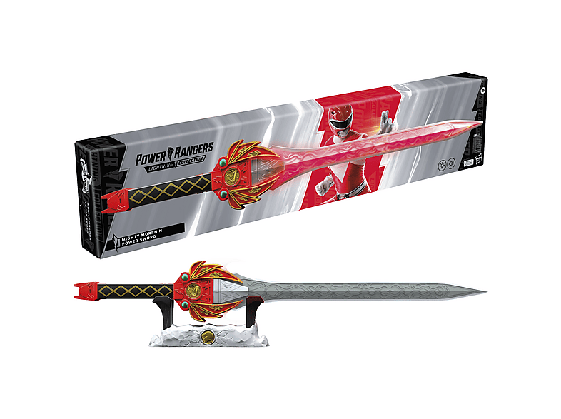 Figura - Power Rangers Power Rangers Lightning Collection - Espada de poder de Mighty Morphin Ranger Rojo, 30 cm, 2 año(s)