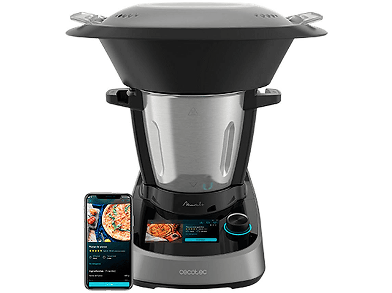 Robot de cocina - Cecotec Mambo Touch, 1600 W, 3,3 l, Inox