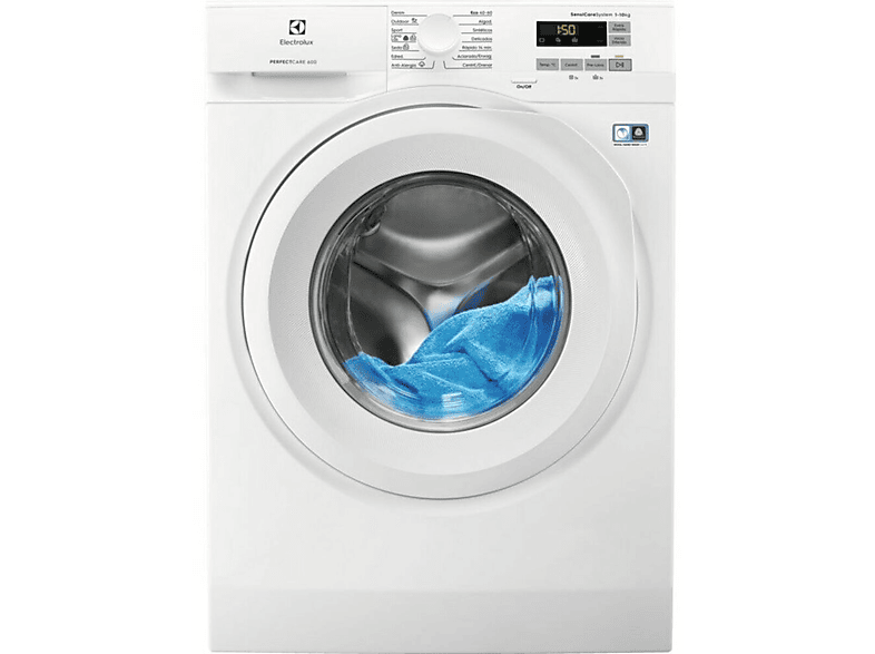 Lavadora carga frontal - Electrolux EW6F5142FB, 10 kg, Blanco