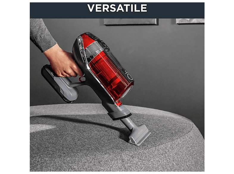Aspirador escoba - Rowenta RH9829 X-FORCE 11.50 ANIMAL CARE, 320 W, Potencia de succión 130 AirWatt, Depósito 0,9 l, Autonomía 45 min, Rojo
