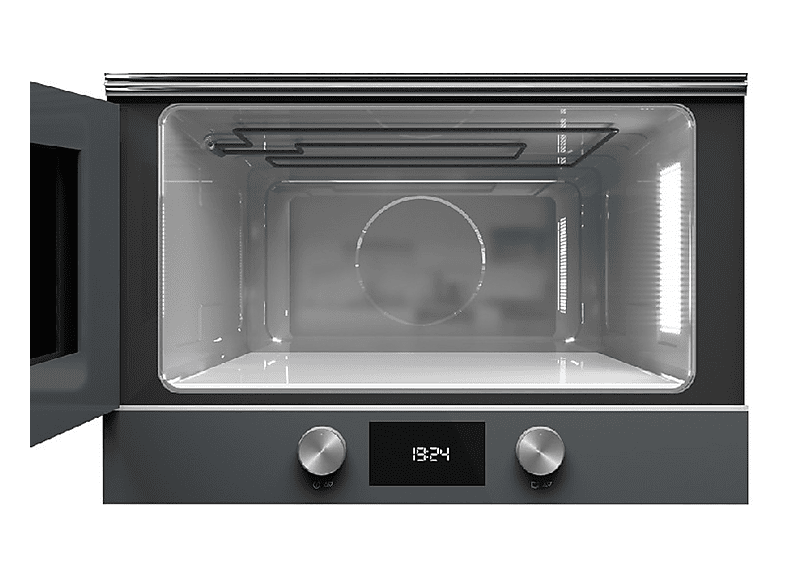 Microondas integrable - Teka 112030002 ML 8220 BIS L ST GR, 1 kW, 5 potencia, 22 l, Inox