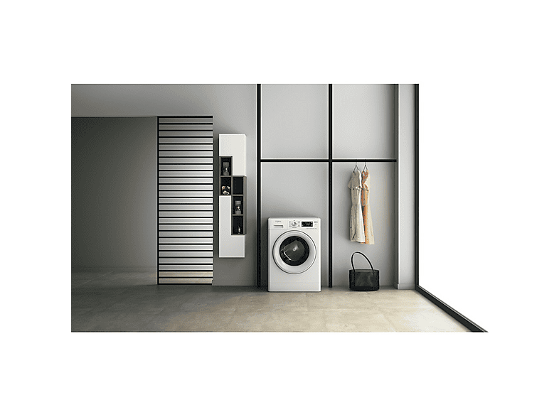 Lavadora carga frontal - Whirlpool FFB 8258 WV SP, 8 kg, 1200 rpm, 14 programas, Blanco / acero