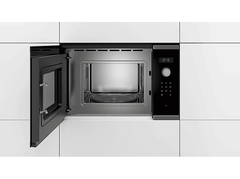 Microondas - Bosch Serie 6 BFL524MS0, 800 W, 5 potencia, 20 l, Bicolor