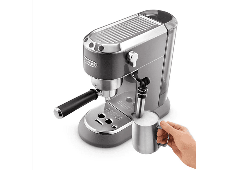 Cafetera express - Delonghi EC785.GY, 15 bar, 1300 W, 2 tazas, beige