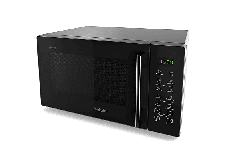 Microondas - Whirlpool MWP254SB, 1 kW, 25 l, Black
