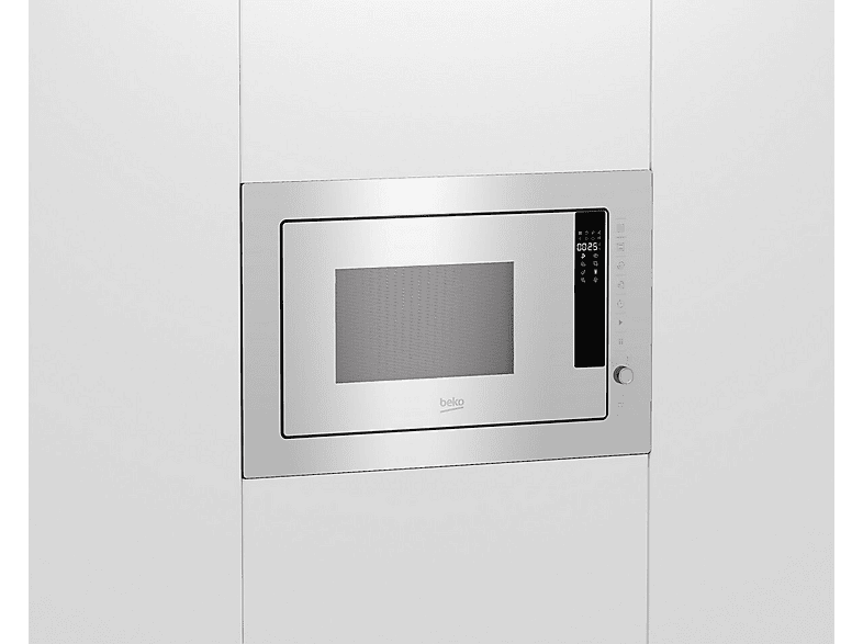 Microondas libre instalación - Beko BMGB25333WG 25L, 1 kW, 5 potencia, Blanco