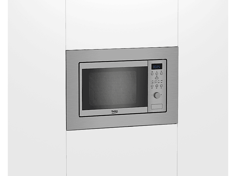 Microondas libre instalación - Beko BMOB 17131 X, 700 W, 5 potencia, 17 l, Acero Inoxidable