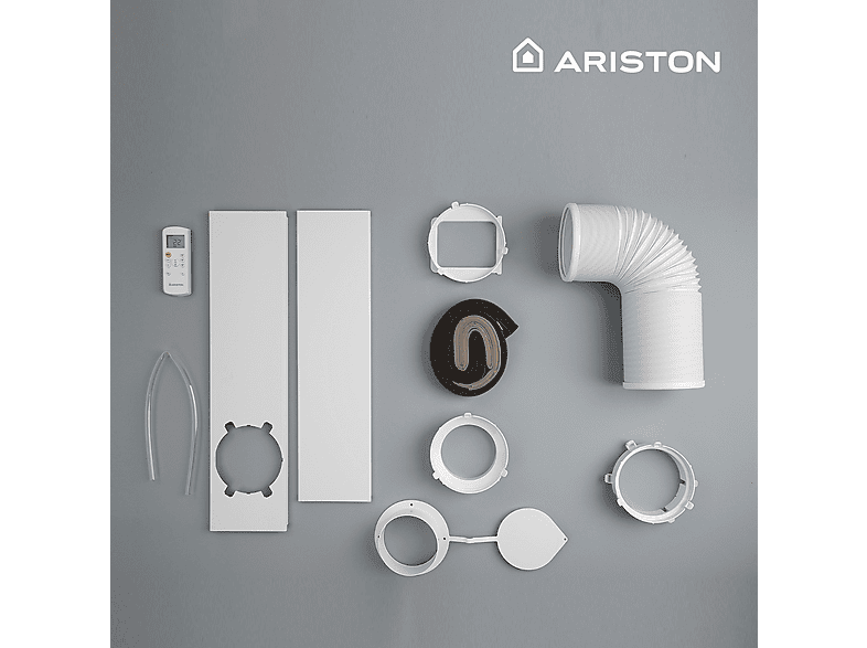 Aire Aconcidionado Portátil - Ariston MOBIS PLUS 10, 10000 fg/h, 20 m², 62 dB(A), Blanco