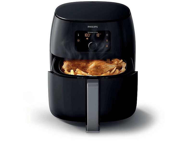 Freidora de aire - Philips HD9650/90, 2225 W, 1,4 kg, Negro
