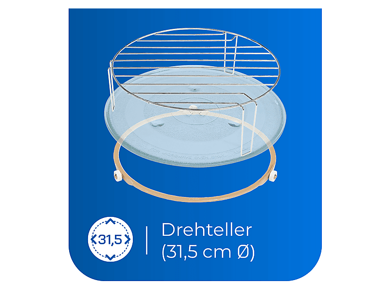 Microondas integrable - Exquisit AKLBB1697200028, 1450 W, 10 potencia, 25 l, Inox (ref. 102054143)