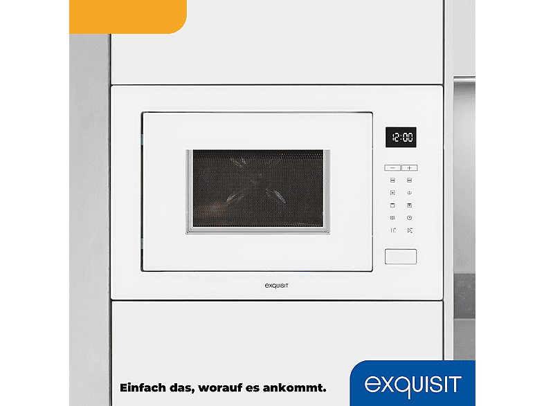 Microondas integrable - Exquisit AKLBB1697200028, 1450 W, 10 potencia, 25 l, Inox (ref. 102055038)