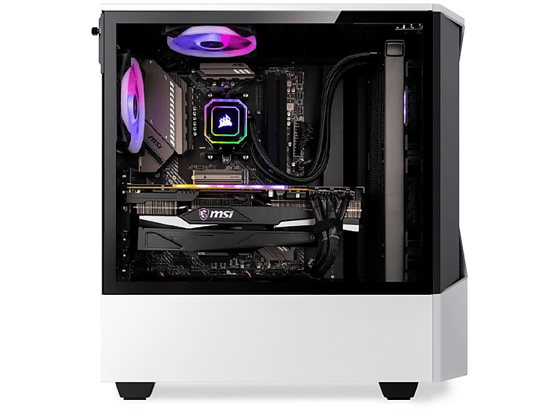 PC Gaming - Megamania Pteranodon, Intel Core i9-11900 de 8 núcleos 5.2 Ghz  Turbo, 32 GB RAM, 1 TB SSD, Radeon™ RX 6600, Windows 11 Pro, Blanco