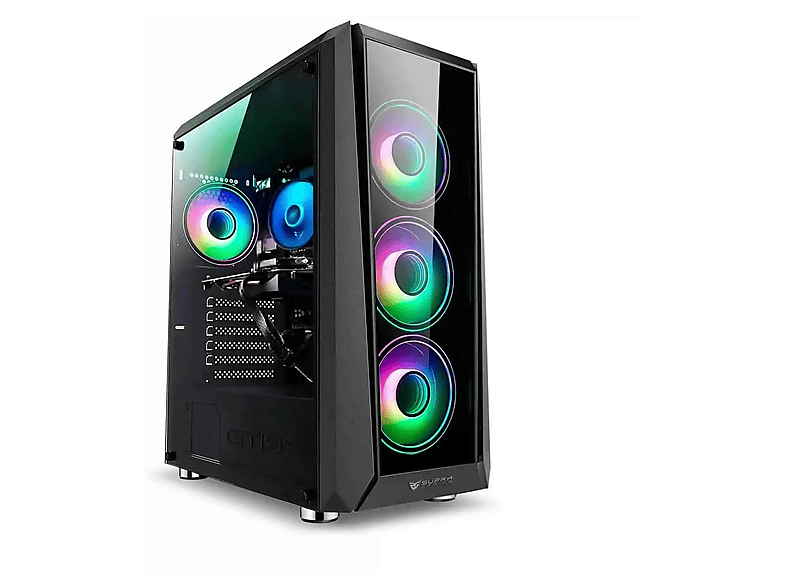 PC Gaming - PC Racing RYZEN 7 ORDENADOR SOBREMESA, AMD Ryzen™ 7 5700G, 32 GB RAM, 1 TB SSD, Radeon™ RX 7600, Windows 11 Pro, Negro