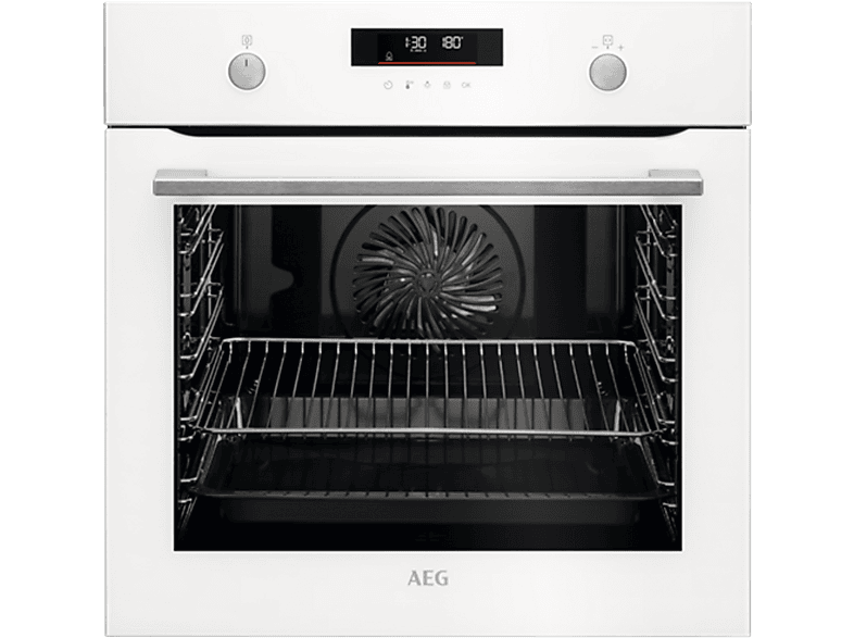 Horno pirolítico - AEG BPS535160W, Integrable, Pirolítico, 71 l, 59,5 cm, Blanco
