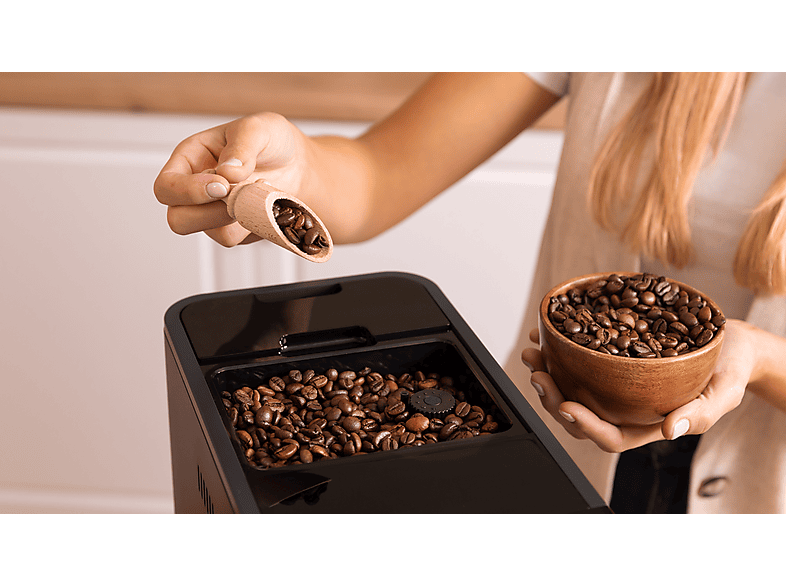 Cafetera superautomática - Cecotec Cremmaet Latte, 19 bar, 1470 W, 1 tazas, Negro