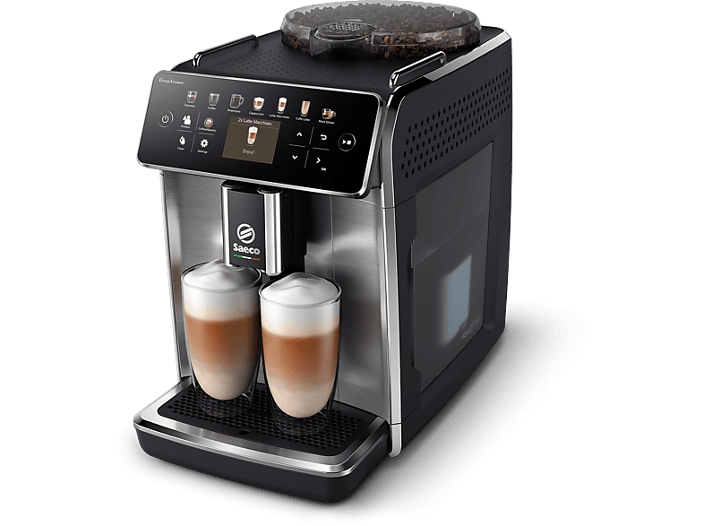 Cafetera Express - Saeco GranAroma, 15 bar, 1500 W, 0,6 l, 2 tazas, Negro